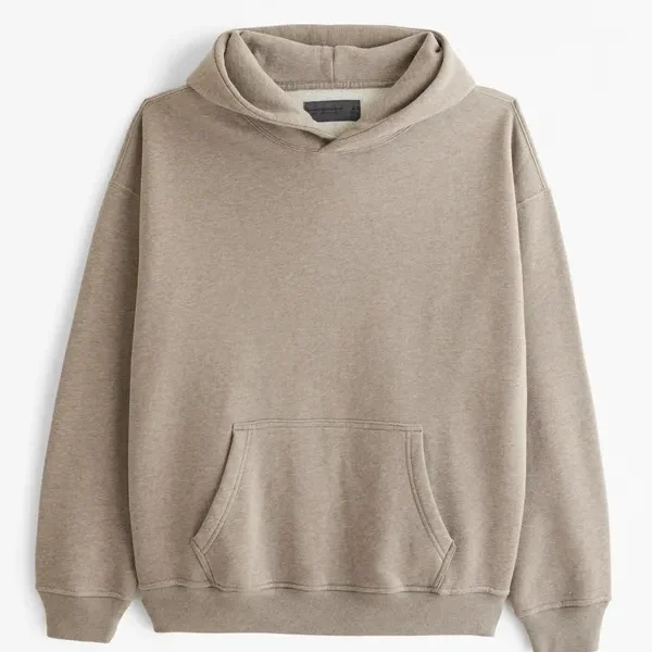 Essential Popover Hoodie​ Light Brown Heather