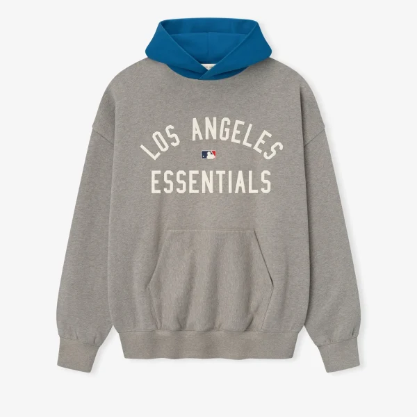 Essentials Dodgers Sport Hoodie Concrete Heather